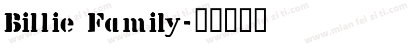 Billie Family字体转换